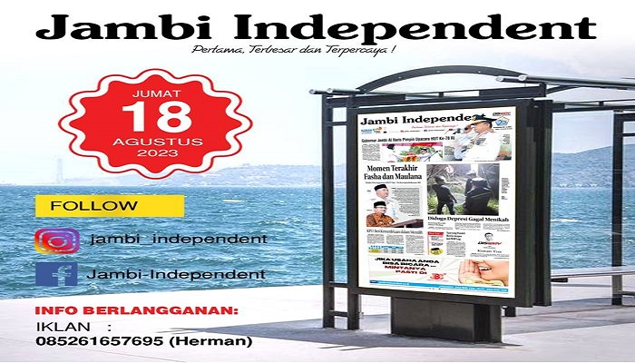 Koran Jambi Independent Edisi, Jum’At 18 Agustus 2023