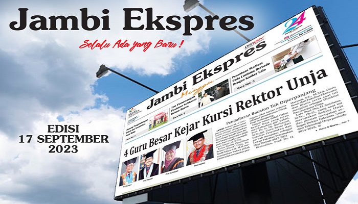 Koran Jambi Ekspres Edisi Minggu, 17 September 2023