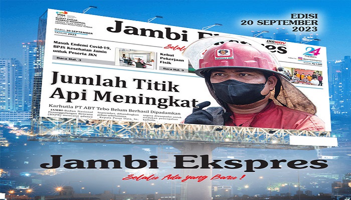 Koran Jambi Ekspres Edisi Rabu 20 September 2023