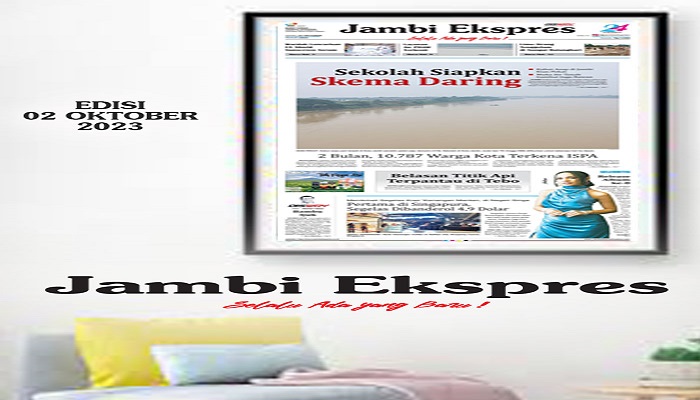 Koran Jambi Ekspres, Edisi Senin 02 Oktober 2023