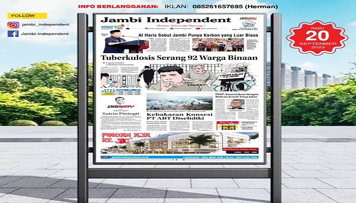 Koran Jambi Independent Edisi Rabu 20 September 2023