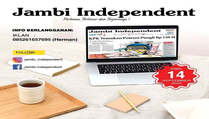 Koran Jambi Independent, Edisi Selasa 03 Oktober 2023