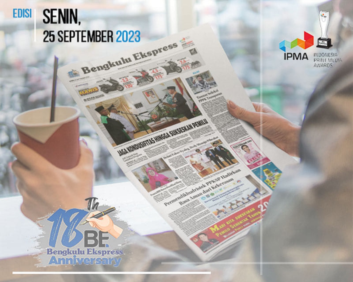 Koran Bengkulu Ekspress Edisi Senin 25 September 2023