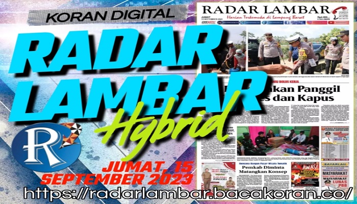 Koran Koran Radar Lambar Edisi Jum’at, 15 September 2023