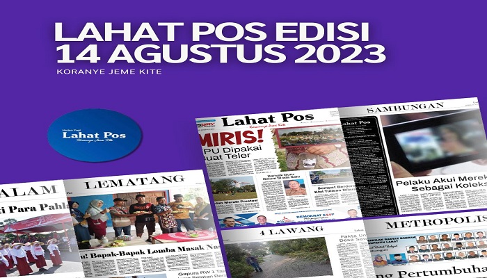 Koran Lahat Pos Edisi, Senin 11  September 2023