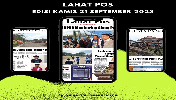 Koran Lahat Pos Edisi Kamis 21 September 2023
