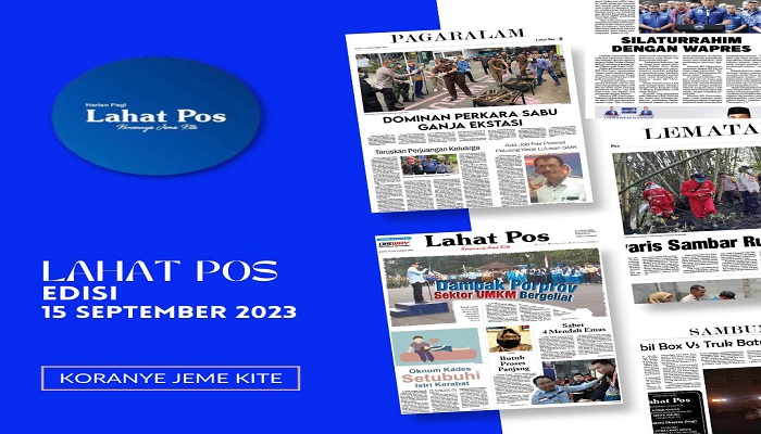 Koran Lahat Pos Edisi Jum’at, 15 September 2023