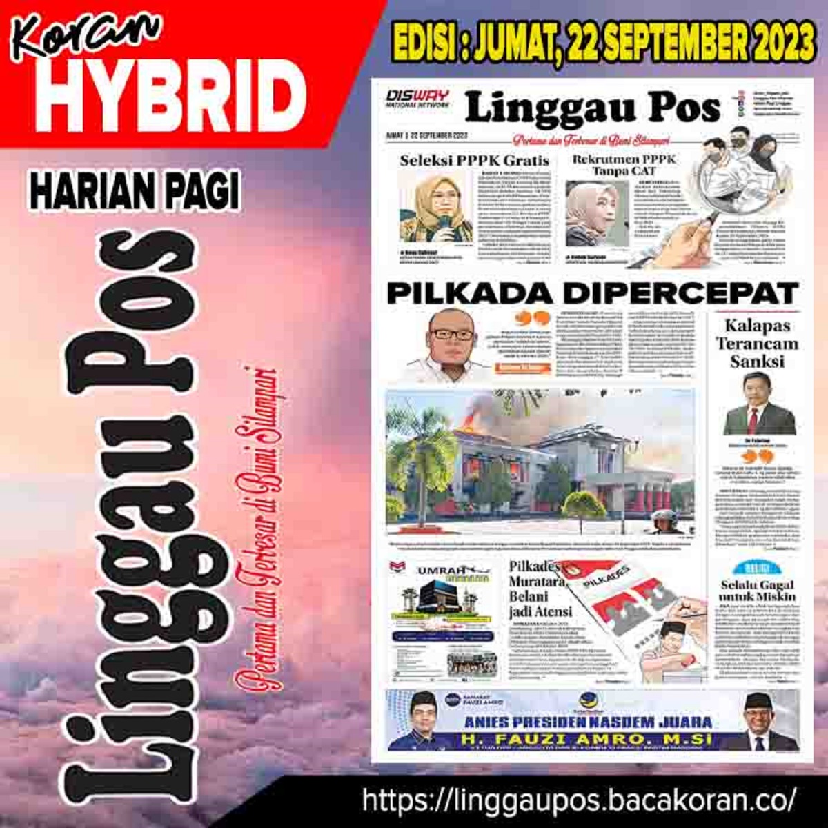 Koran Linggau Pos Edisi Jumat 22 September 2023