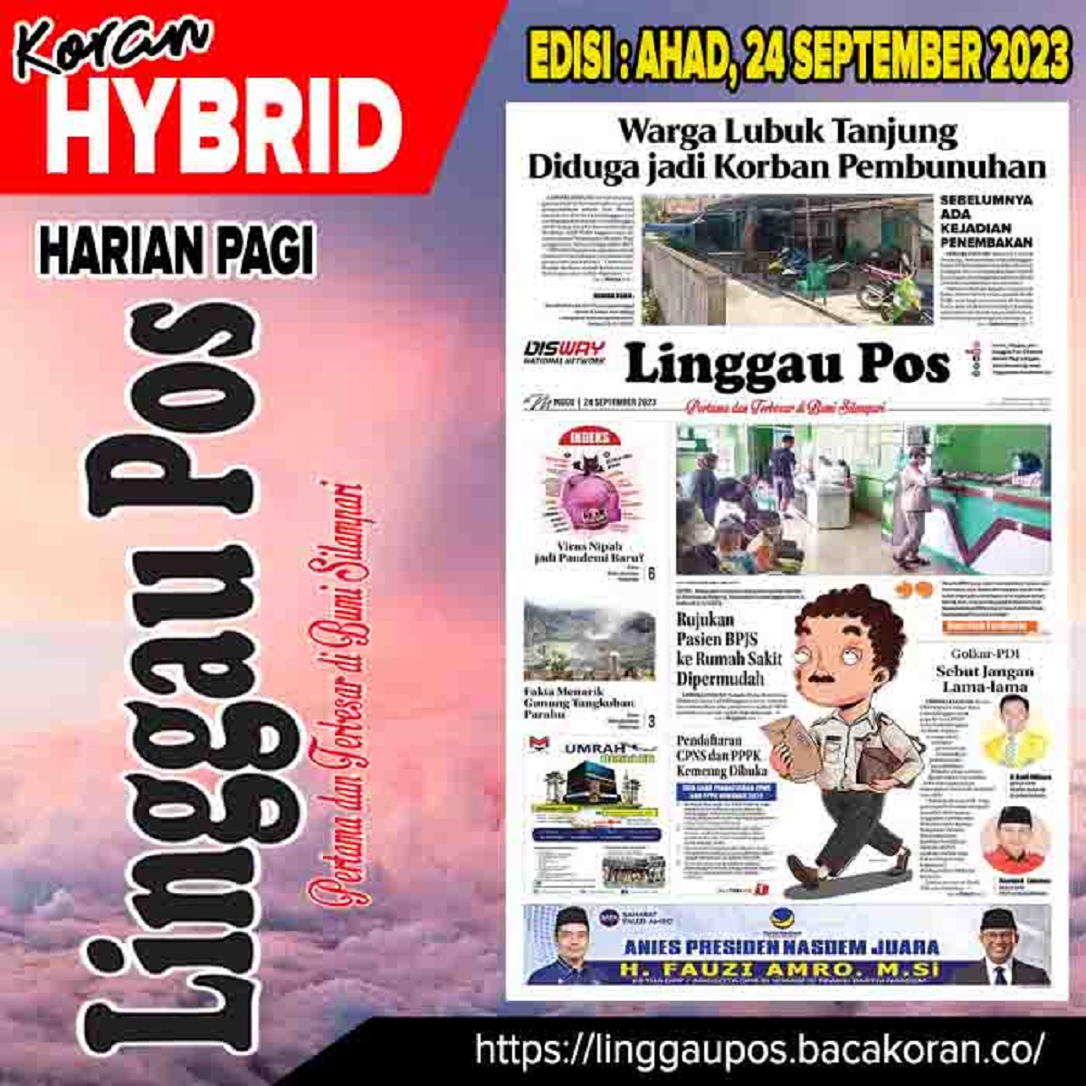 Koran Linggau Pos Edisi Minggu 24 September 2023