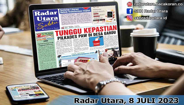 Koran Hybrid Pertama di Indonesia Baca Radar Utara Edisi 08 JULI 2023