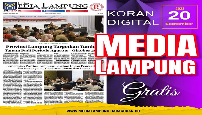 Koran Media Lampung Edisi Rabu 20 September 2023