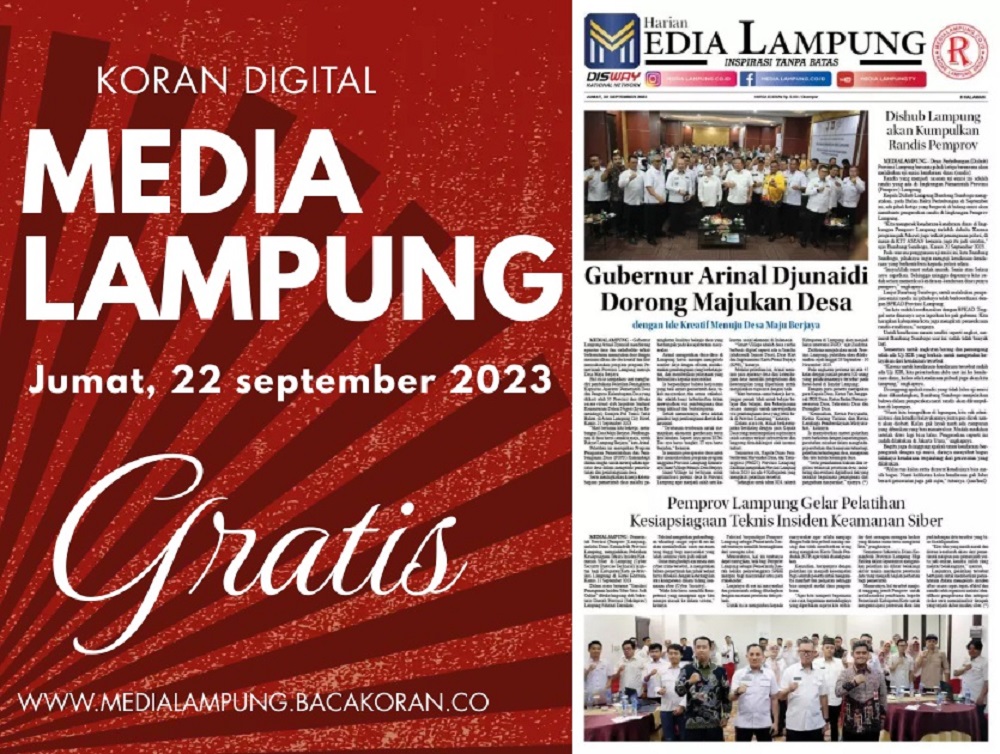 Koran Media Lampung Edisi Jumat 22 September 2023