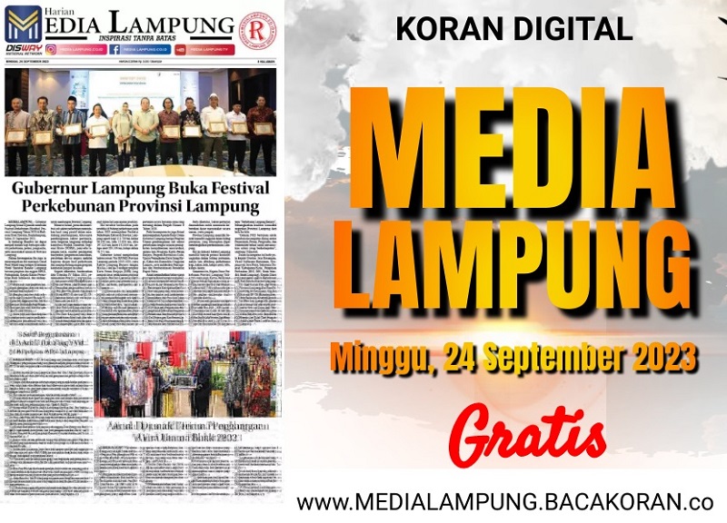 Koran Media Lampung Edisi Minggu 24 September 2023