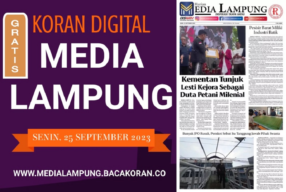 Koran Media Lampung Edisi Senin 25 September 2023