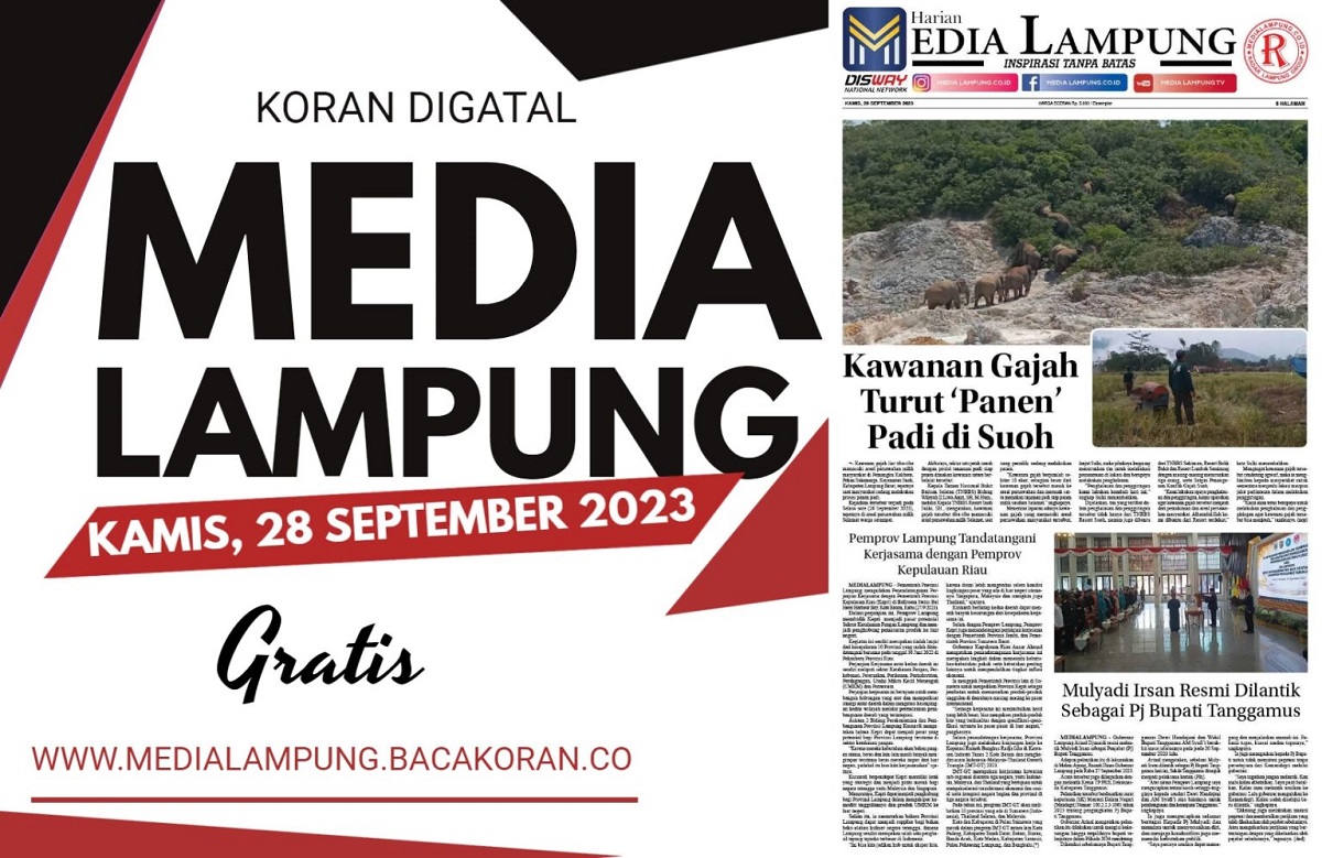 Koran Media Lampung Edisi Kamis 28 September 2023