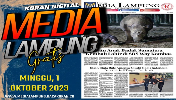 Koran Media Lampung, Edisi Minggu 01 Oktober 2023