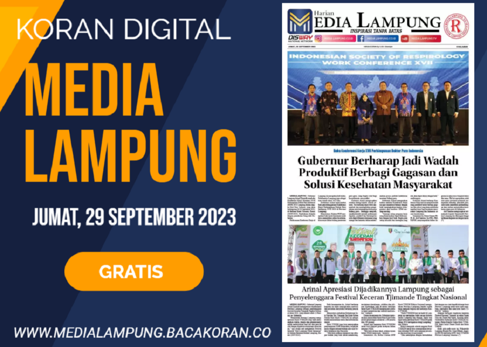 Koran Media Lampung Edisi Jum’at 29 September 2023