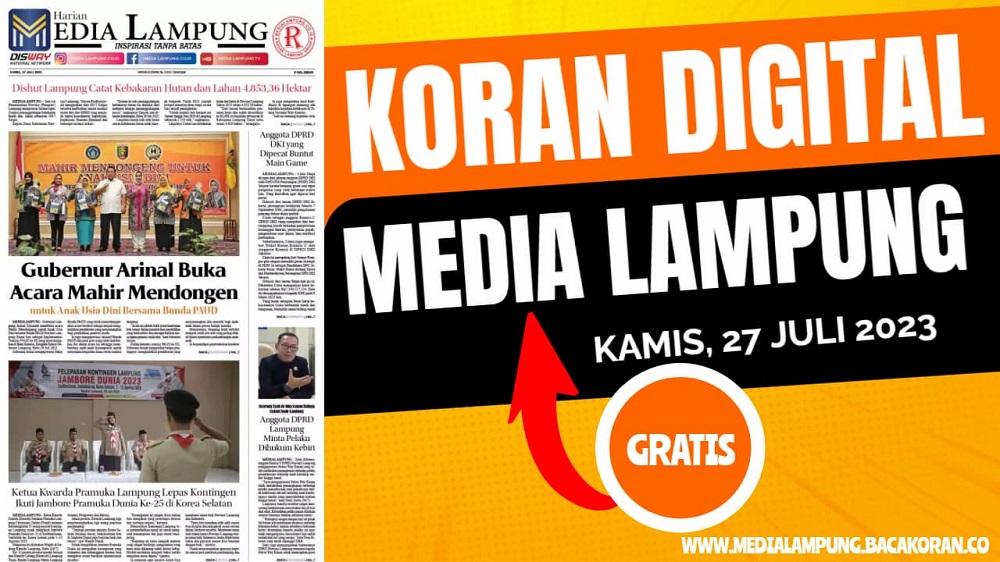 Koran Media Lampung Edisi, Kamis 27 Juli 2023