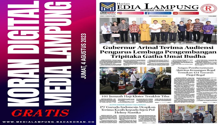 Koran Media Lampung Edisi, Jum’at 04 Agustus  2023