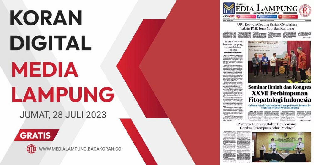 Koran Media Lampung Edisi, Jum’at 28 Juli 2023