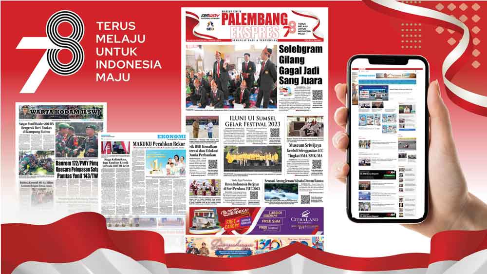 Koran Palembang Ekspres Edisi, Selasa 22 Agustus 2023