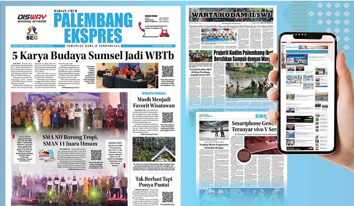 Koran Palembang Ekspres Edisi, Senin 04 September 2023