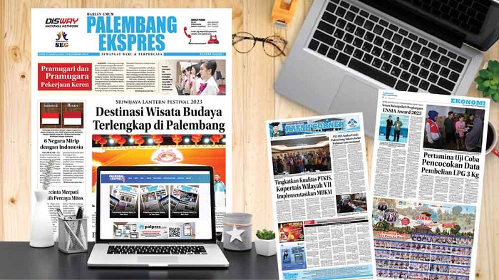 Koran Palembang Ekspres Edisi, Minggu  10 September 2023