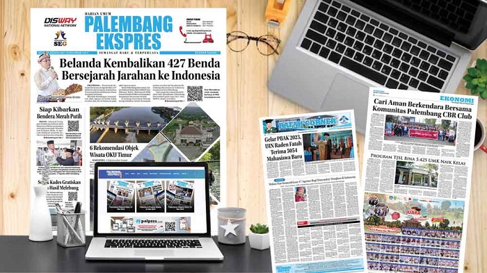 Koran Palembang Ekspres  Edisi, Senin 11  September 2023