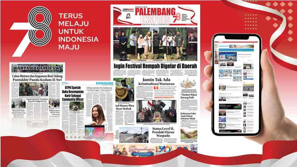 Koran Palembang Ekspres  Edisi, Minggu 27 Agustus 2023