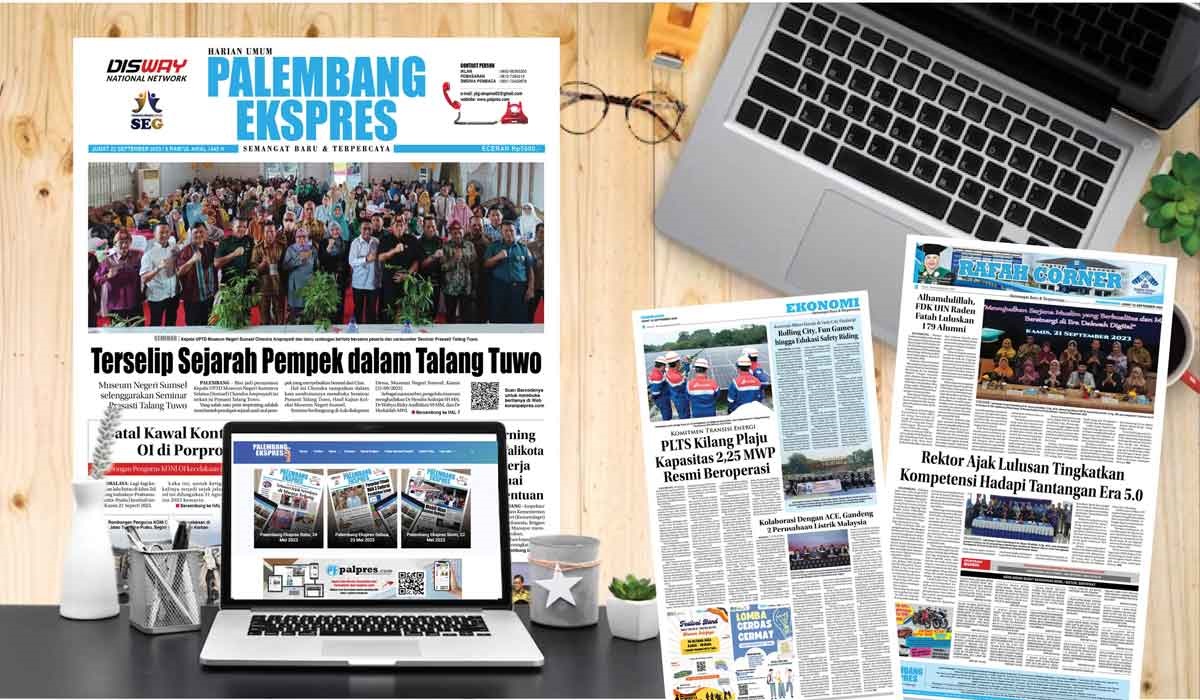 Koran Palembang Ekspres Edisi Jumat 22 September 2023