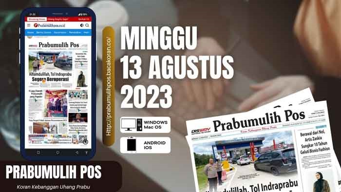 Koran Prabumulih Pos Edisi, Jum’at 08 September 2023