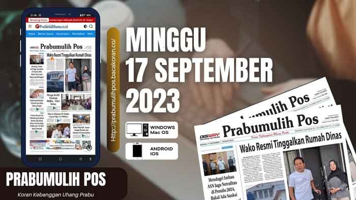 Koran Prabumulih Pos Edisi Minggu, 17 September 2023