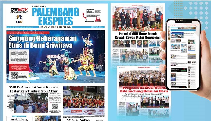 Koran Palembang Ekspres Edisi Kamis, 14 September 2023