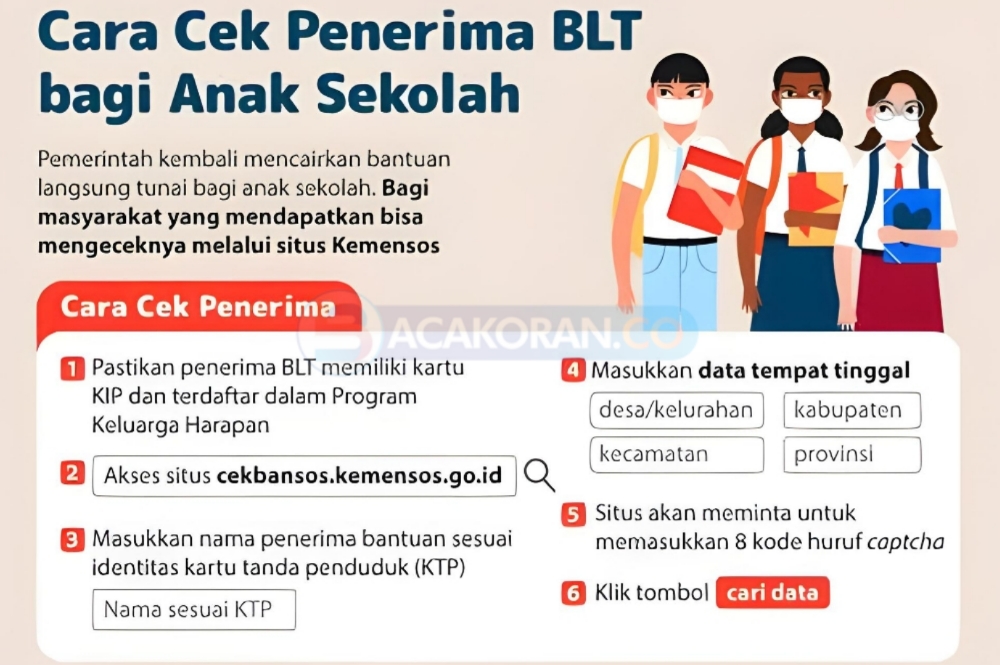 Full Senyum, Khusus Siswa Pemilik NIK NISN ini Dapat BLT Rp500 Ribu, Cek Disini