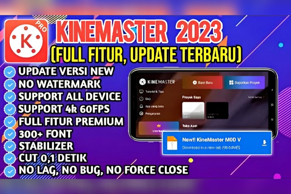 KINEMASTER Pro Mod 2023 Versi 7.2.5! ini Link Download No Watermark Unlock Fitur Premium