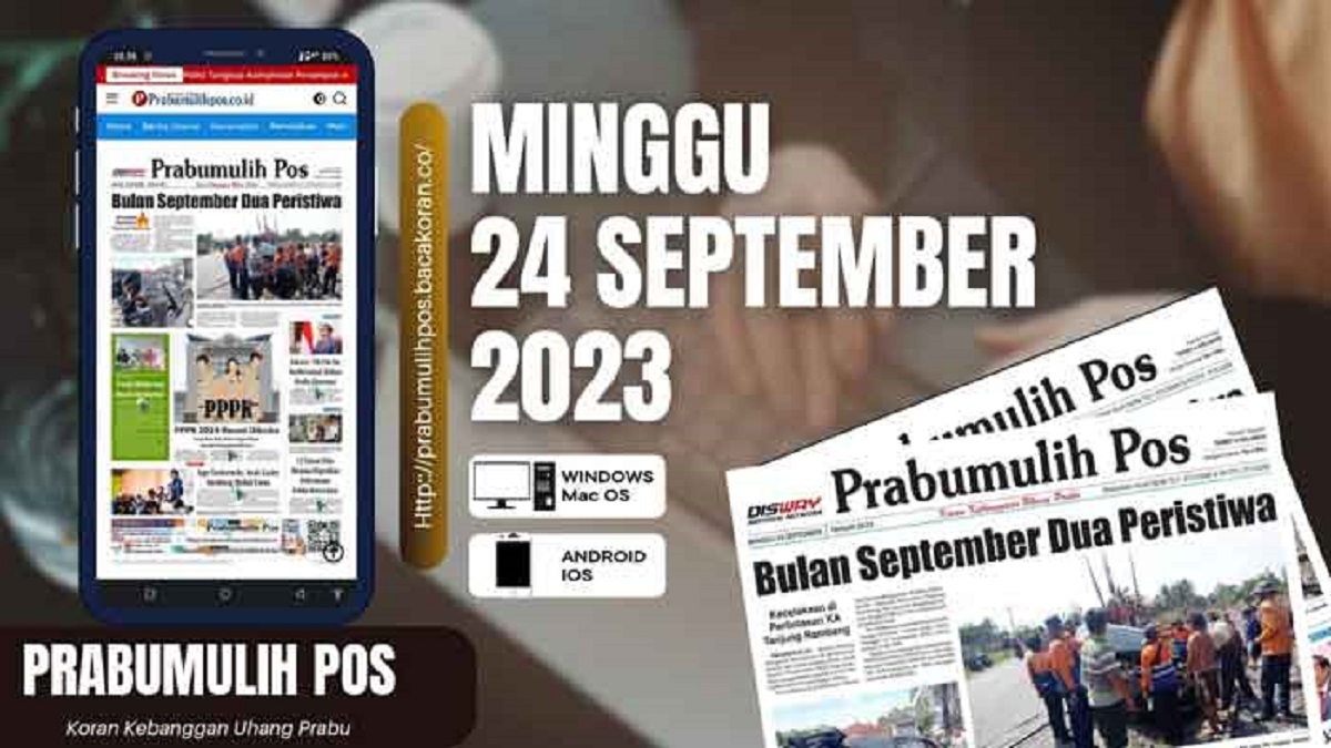 Koran Prabumulih Pos Edisi Minggu 24 September 2023