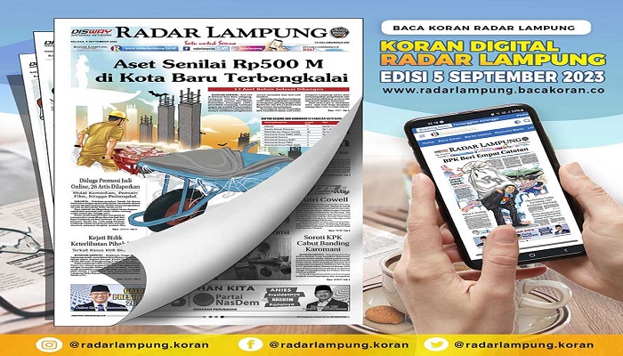 Koran Radar Lampung Edisi, Selasa 05 September 2023