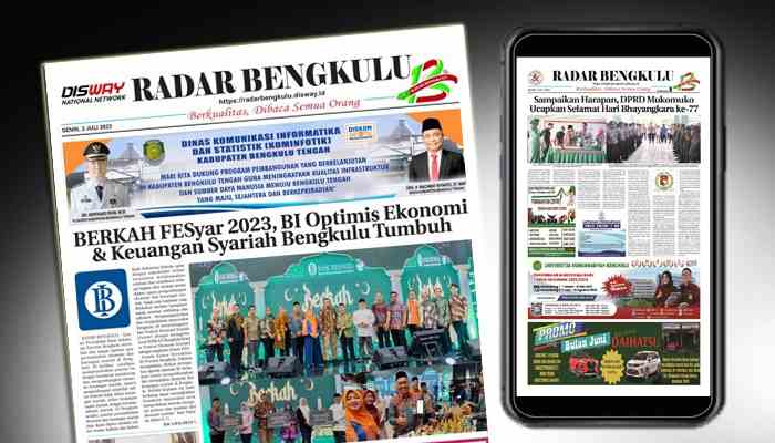 Koran Hybrid Pertama di Indonesia Baca RADAR BENGKULU EDISI SENIN 03 JULI 2023