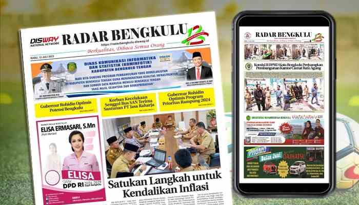 Koran Hybrid Pertama di Indonesia Baca RADAR BENGKULU EDISI RABU 12 JULI 2023