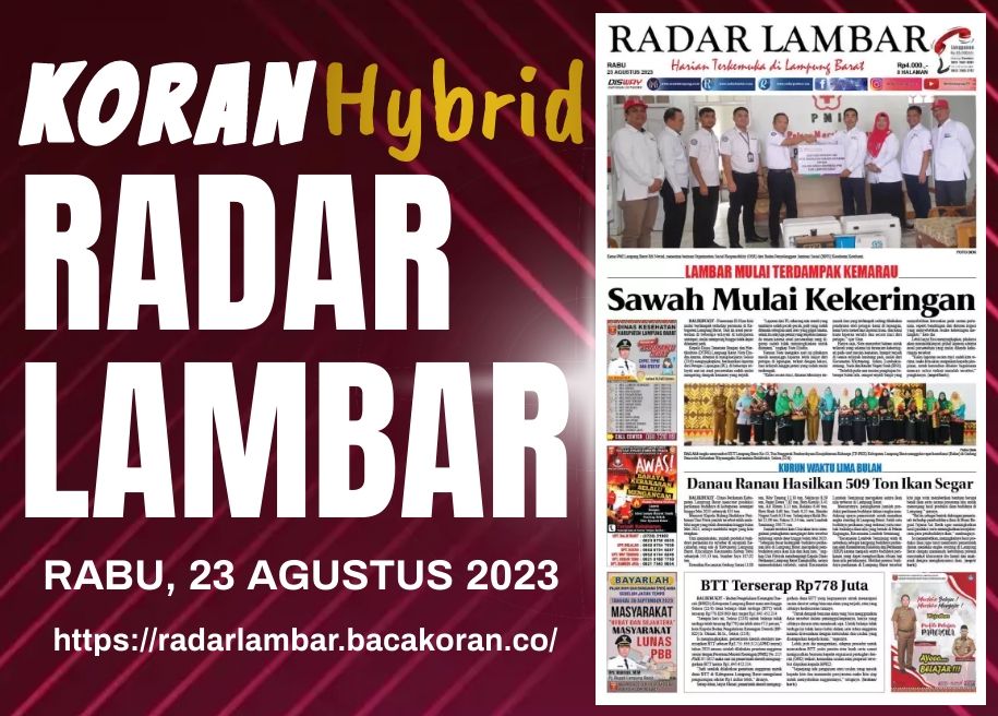 Koran Radar Lambar Edisi, Rabu 23 Agustus 2023