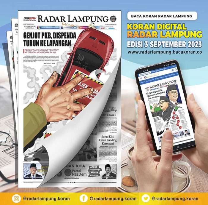 Koran Radar Lampung Edisi, Minggu 03 September 2023