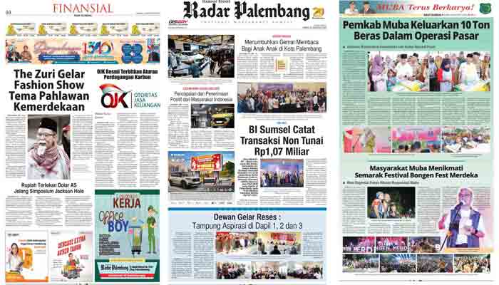Koran Radar Palembang Edisi, Kamis 24 Agustus 2023