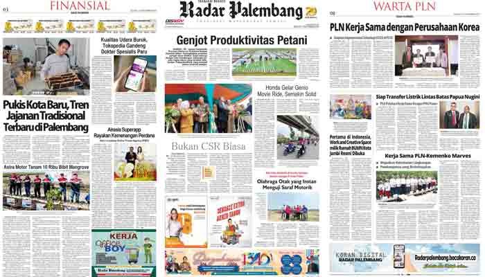Koran Radar Palembang Edisi, Selasa 12 September 2023