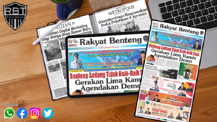 Koran Rakyat Benteng Edisi, Senin 04 September 2023