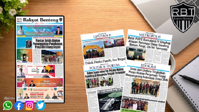 Koran Rakyat Benteng, Edisi Selasa 03 Oktober 2023