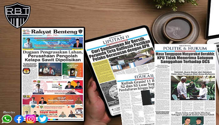 Koran Rakyat Benteng Edisi, Sabtu 09 September 2023