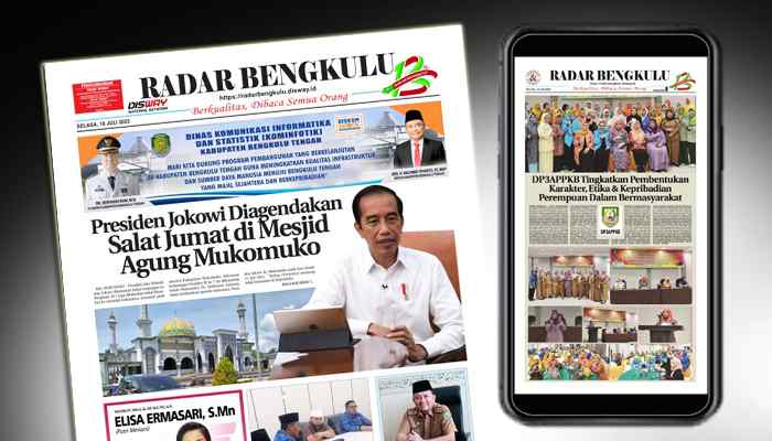 Koran Hybrid Pertama di Indonesia Baca Radar Bengkulu Edisi Selasa 18 Juli 2023