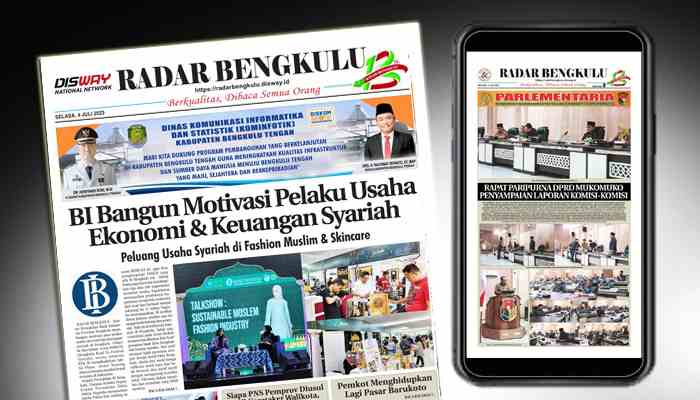 Koran Hybrid Pertama di Indonesia Baca RADAR BENGKULU EDISI SELASA 04 JULI 2023