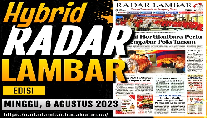 Koran  Radar Lambar Edisi, Minggu 06 Agustus 2023