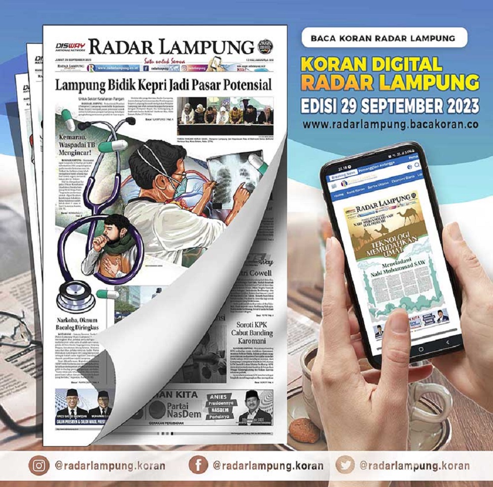 Koran Radar Lampung Edisi Jum’at 29 September 2023